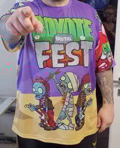 Image of COYOTE BRUTAL FEST	Zombie VS Vegetables	All Over Print T-Shirt