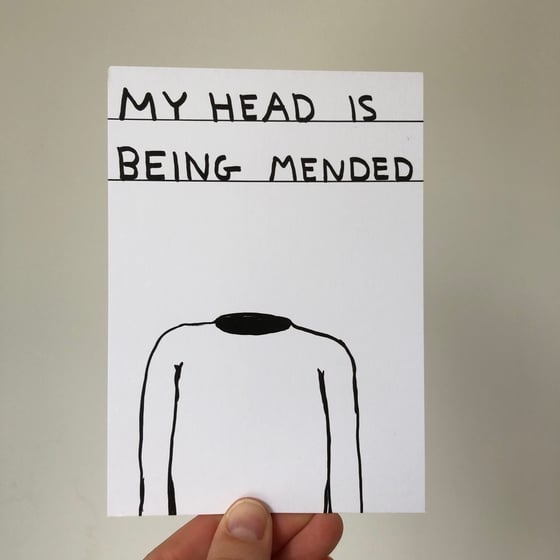 Image of My Head is Being Mended by David Shrigley