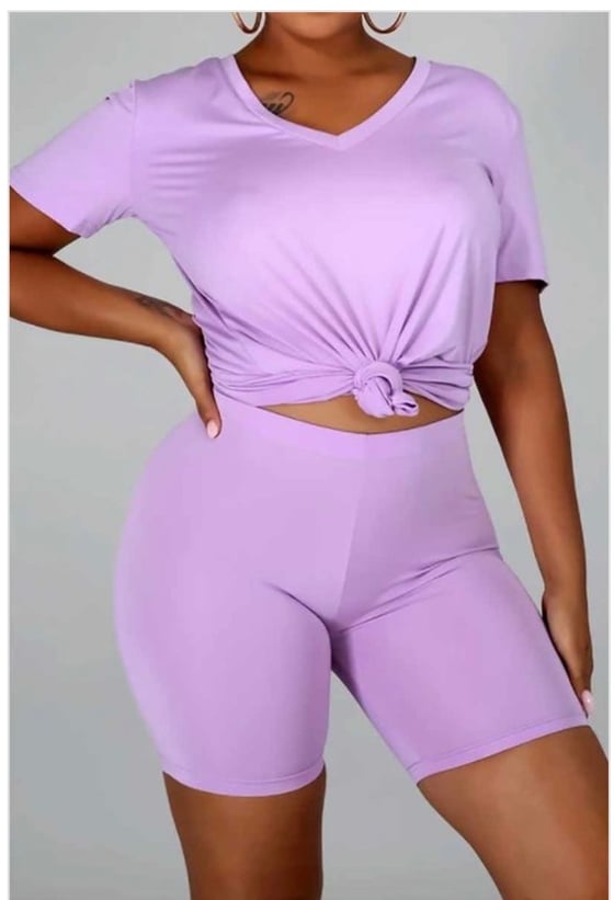 Image of PURPLE REIGN Short Set 