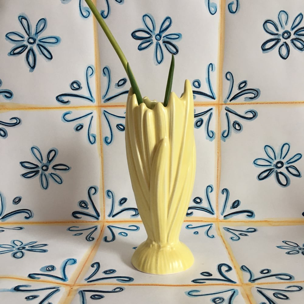 Image of Yellow Hyacinth vase 