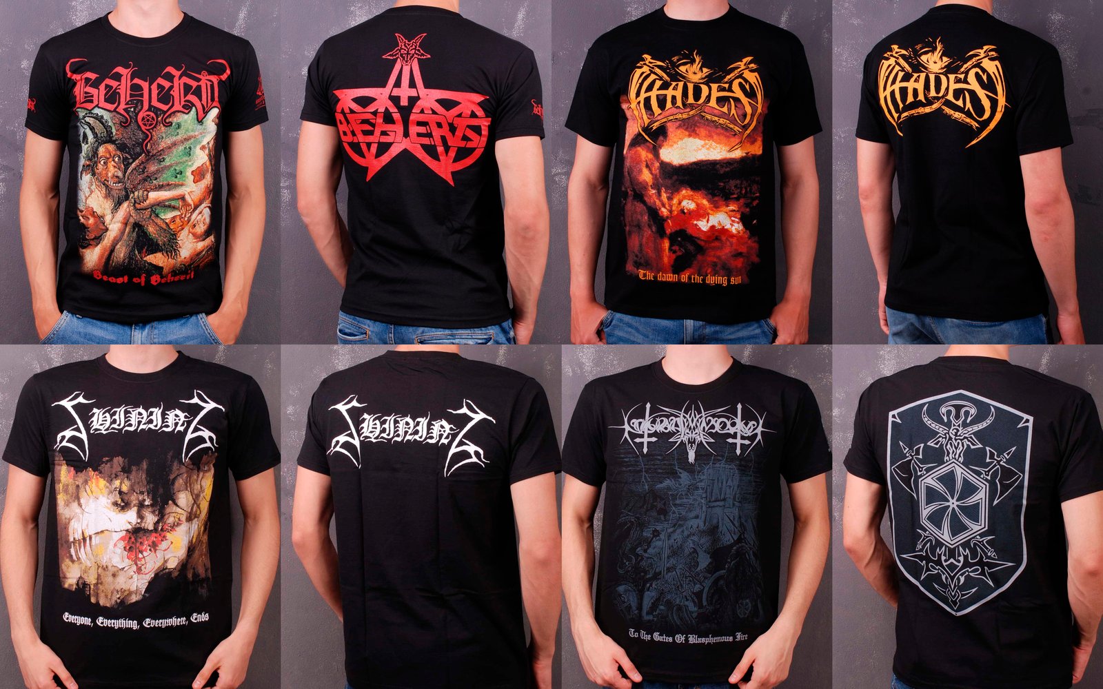 Black metal cheap t shirts