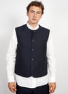 Hansen Garments BEN | Crewneck Waistcoat | 3-tone blue