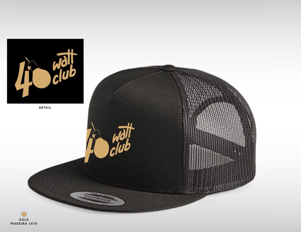 40 Watt Snap-Back - Gold Embroidered