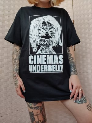 Image of Cinemas Underbelly Unisex Black T-Shirt