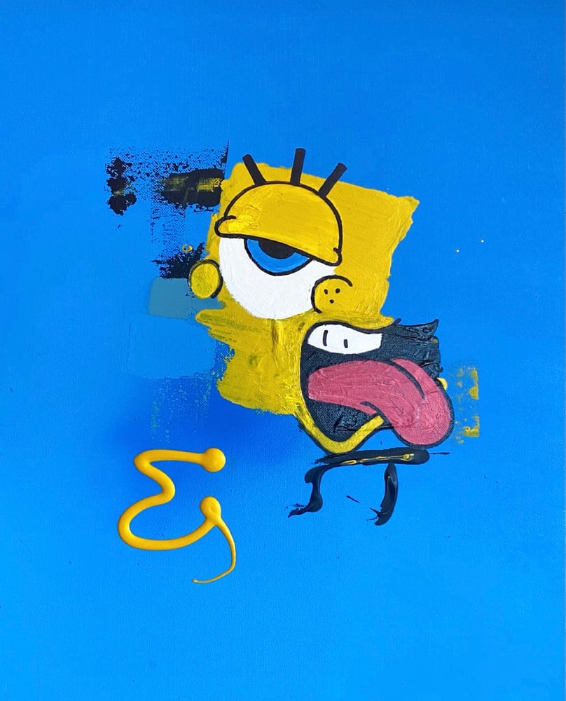 Image of “Crazy Sponge” Original Painting