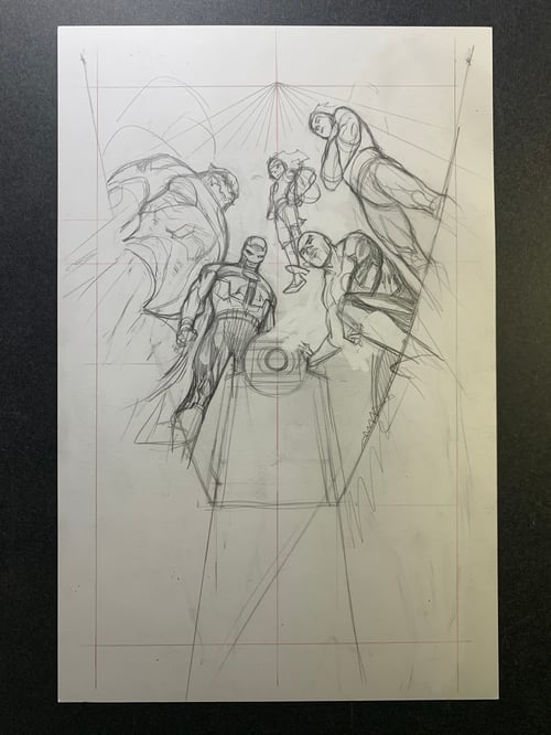 Image of GREEN LANTERN #2 cover original art