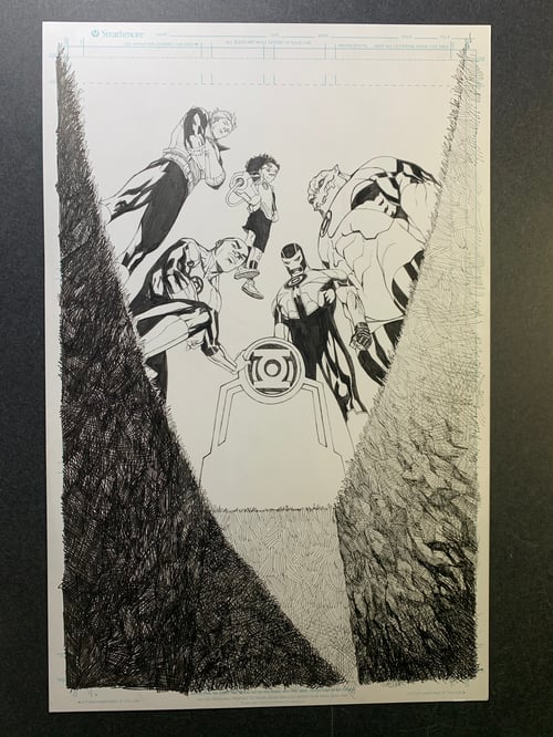 Image of GREEN LANTERN #2 cover original art