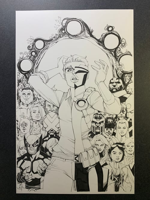 Image of XMEN CHILDREN OF THE ATOM #3 original cover art