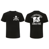 TEE-SHIRT  NOIR R/V - LA CABOCHARDERIE N'EST JAMAIS FINIE 