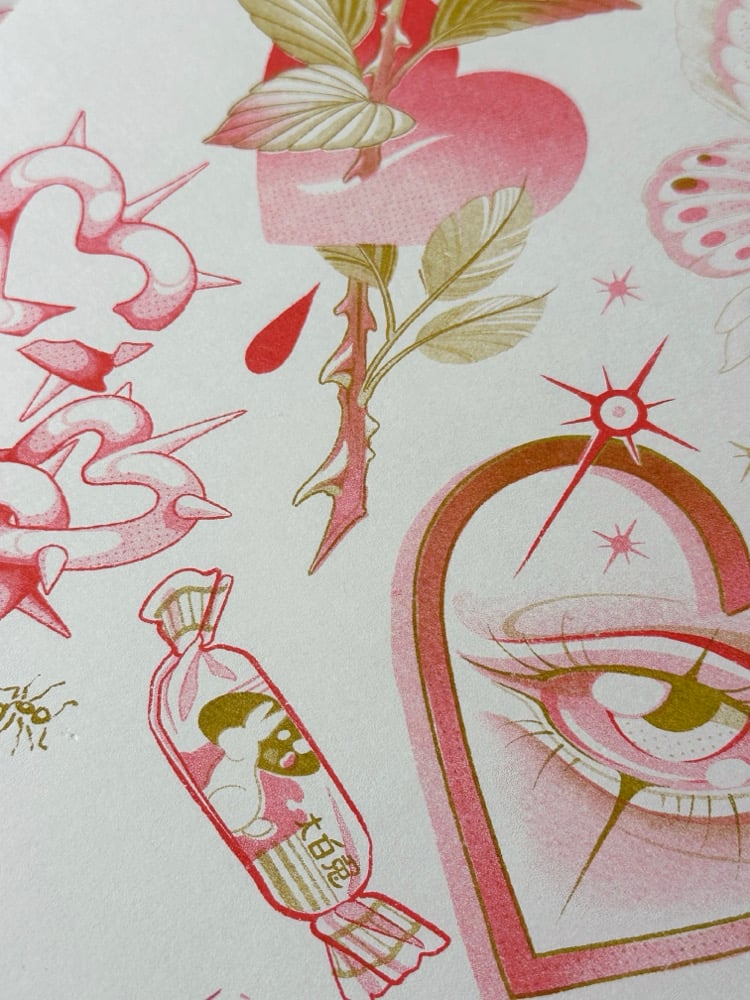 Valentine’s Risograph Print