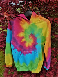 Image 4 of Child's rainbow spiral hoodie