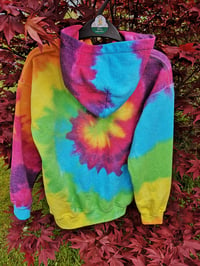 Image 5 of Child's rainbow spiral hoodie