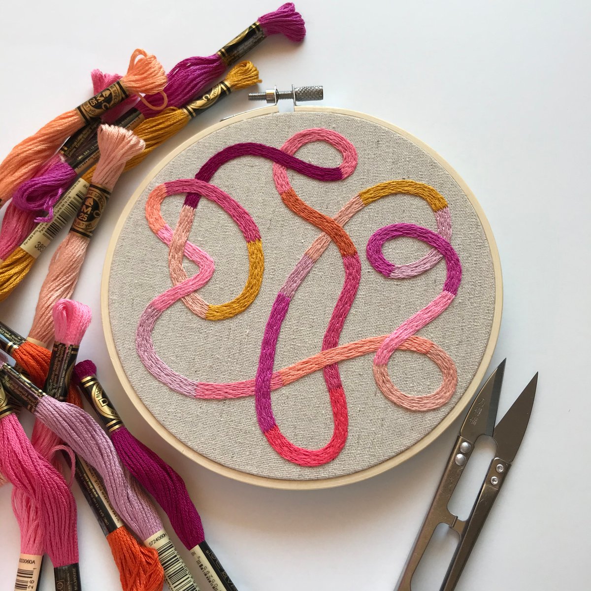 Tangled Threads - HAND EMBROIDERY KIT + VIDEO TUTORIAL