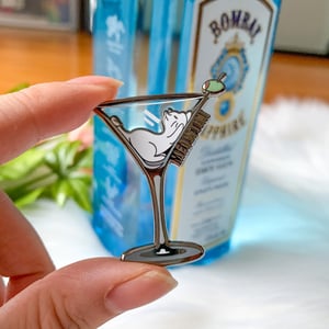 Meowtini Hard Enamel Pin