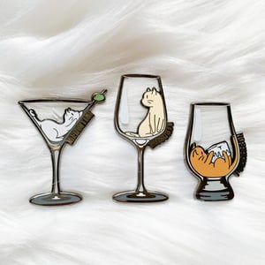 Meowtini Hard Enamel Pin