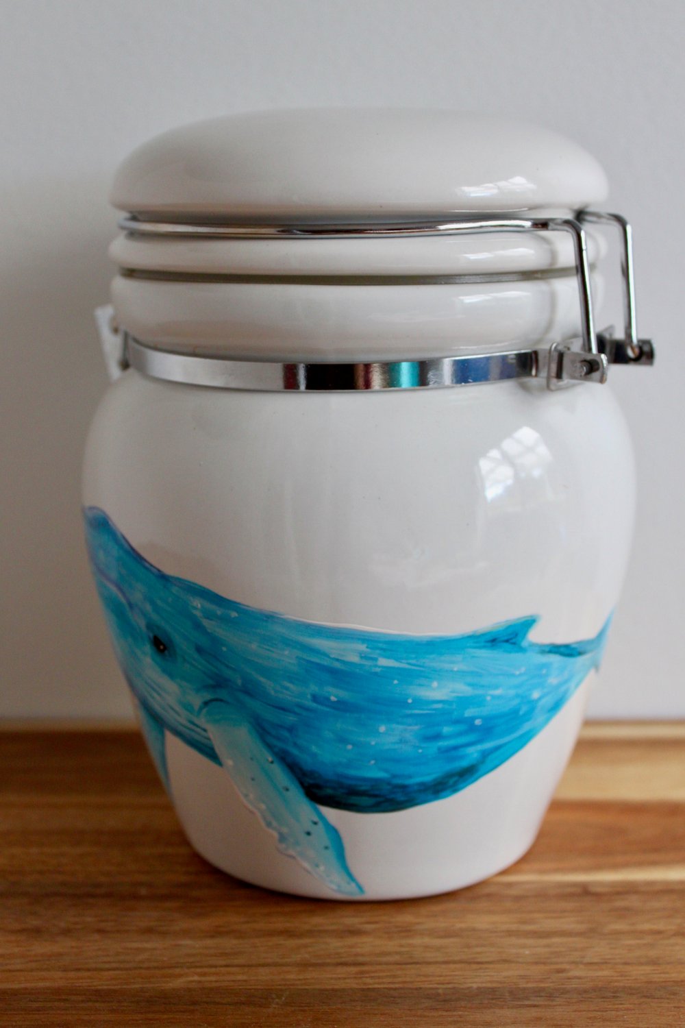 Humpback Whale Ceramic Canister