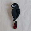 Red-tailed Black Cockatoo Brooch