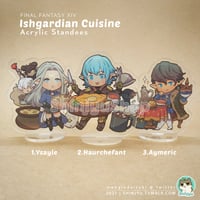 Image 4 of FFXIV - Ishgardian Cuisine [ 3 Chars Set ] Acrylic Charm / Standee (pre-order)