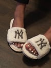 Velvet “NY” Slippers