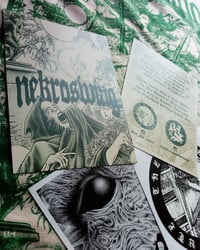 Image 2 of NEKROSWING<br/> Sand Variant<br/> <small>Hand Printed Collab Tee</small>