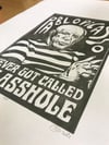 Pablo Picasso, never got called. Hand Made. Original A3. linocut print. Limited and Signed. Art.