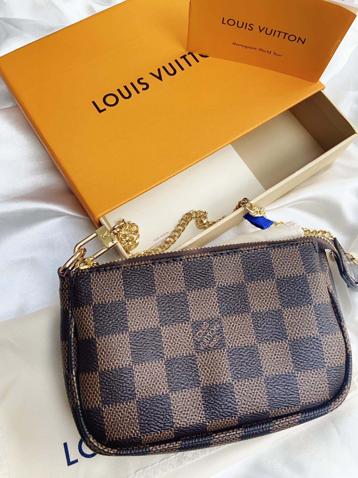 brown plaid lv bag