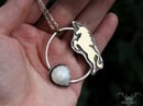 Image 2 of Unicorn Necklace with Moonstone