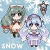 Snow miku - keychain