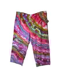 Image 6 of ♻️ UPCYCLED 2X Petite Plus Knit Pocket Pants in Euphoria Agate Ice Dye