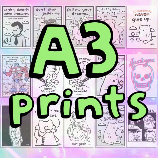 Image of The A3 prints...