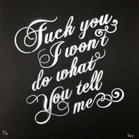 Image 2 of Killing In The Name Of (White Stencil)