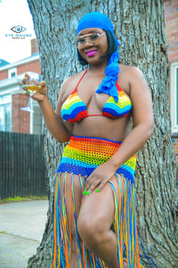 Image 1 of Crochet Rainbow Tassel 
