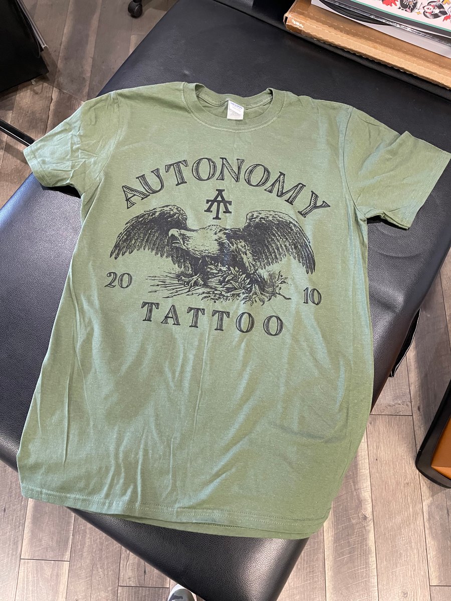 Autonomy Eagle Short Sleeve Green Autonomy Tattoo