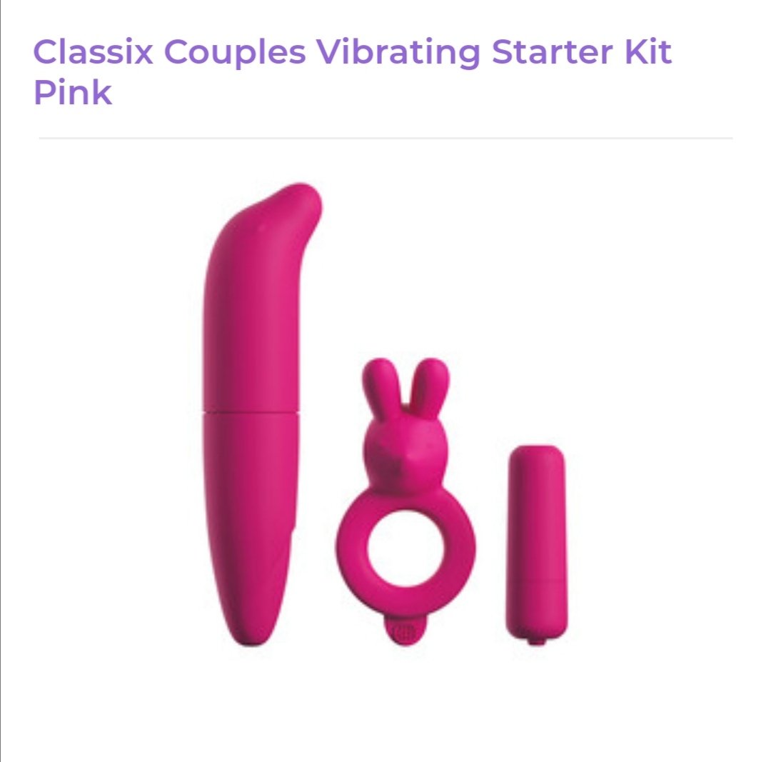 Image of Classix Couples Vibrating Starter Kit Pink