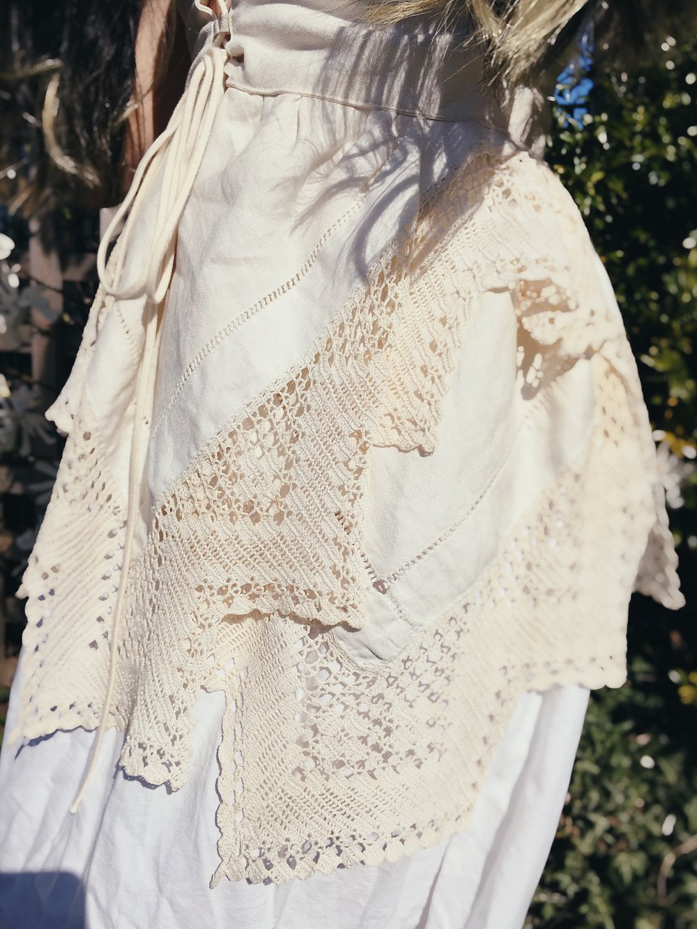 Image of Antique Crocheted Corset Dress