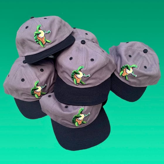 Image of Terrapin 100% Grey & Black Hemp Snapback Hat!