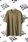 straighten up tee in army green 