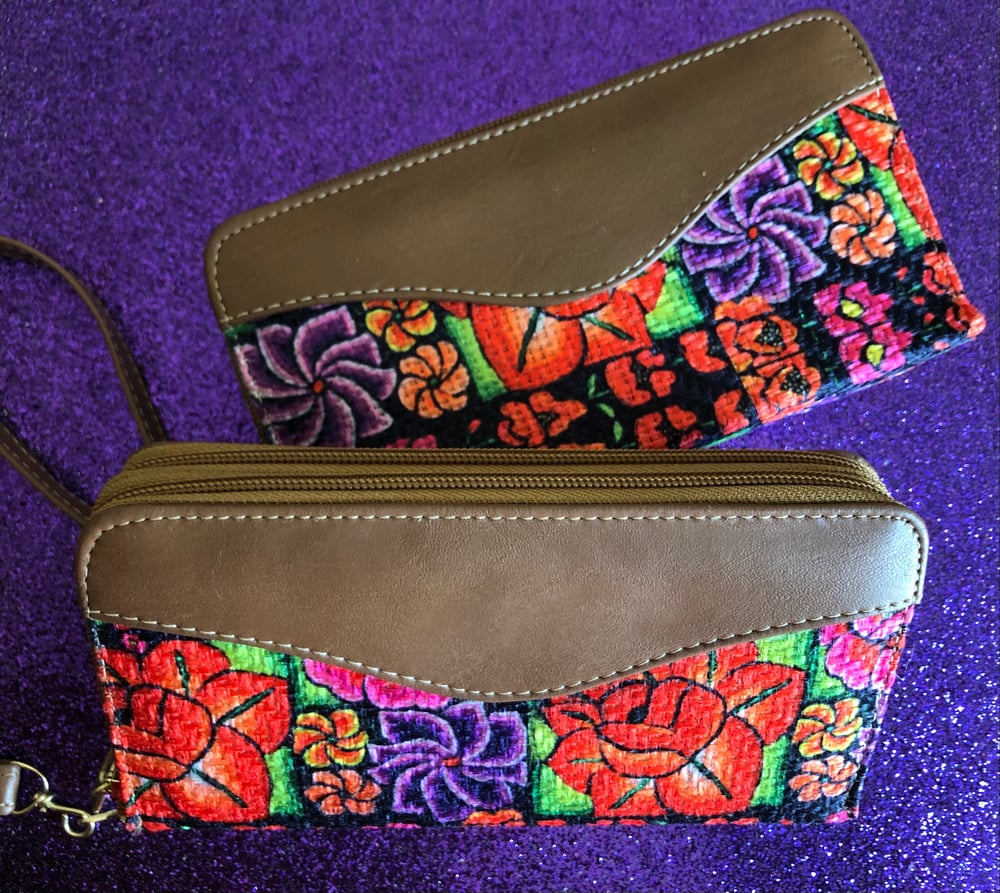 New! Tehuana Wristlet