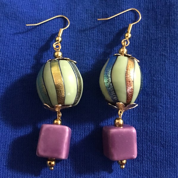 Image of Hot Air Balloon style earrings 