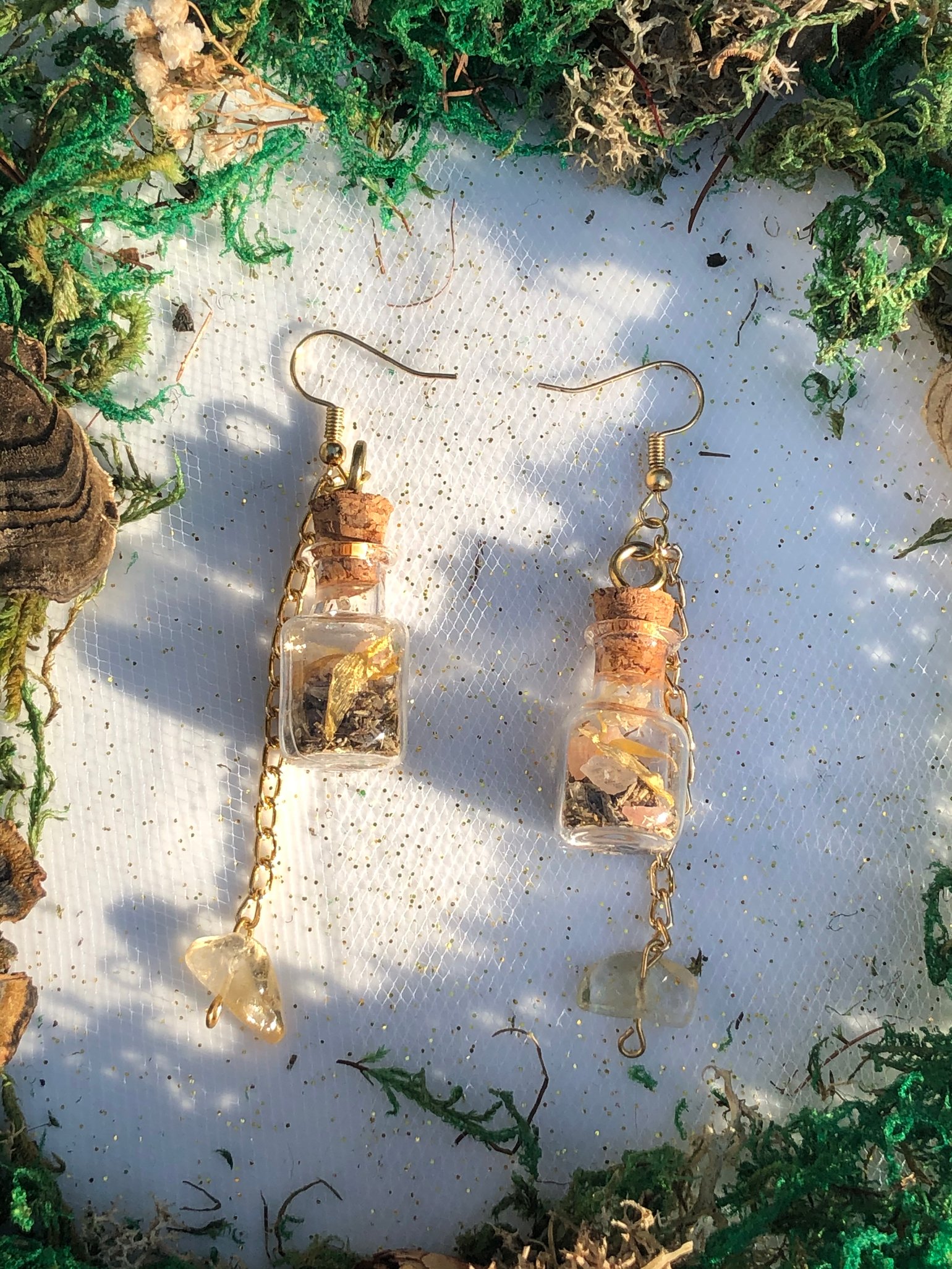 Image of Positivity Spell Jar Earrings