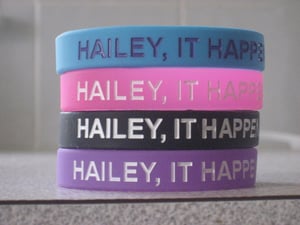 Image of "Hailey, It Happens" Wristbands
