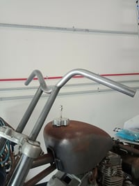 Image 2 of Tinworksinc 10''inch height Handlebars 1" Harley Chopper Bobber Sportster