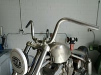 Image 1 of 8"inch Mini Apes Handlebars For Harley Davidson Sportster Bobber Shovelhead