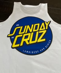 Image 3 of On SUNDAY we CRUZ • WHT TANK TOP