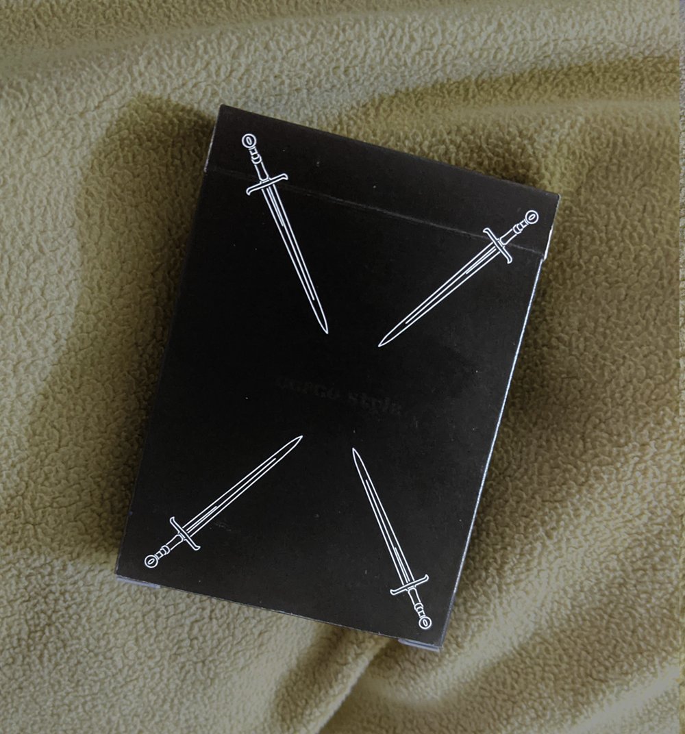 Cerco Style Black Playing Cards