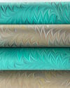 Marbled Paper Flame Pattern Collection on Grey & Marrs Green - 1/2 sheets