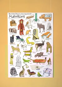 Image 1 of Möbeltiere | Großes Poster | DIN A1