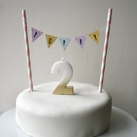 Image 1 of Wooden Cake Bunting
