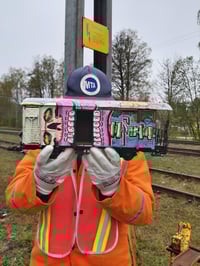 Image 3 of Large scale Toofed up Boxcar  (Train nerd series)
