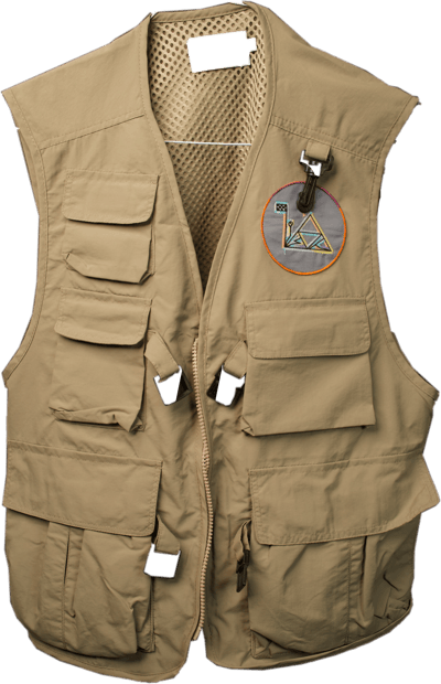 Image of the khaki bomber vest!